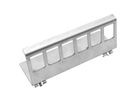 VALUE DIN Rail Adapter, empty, 6x Keystones