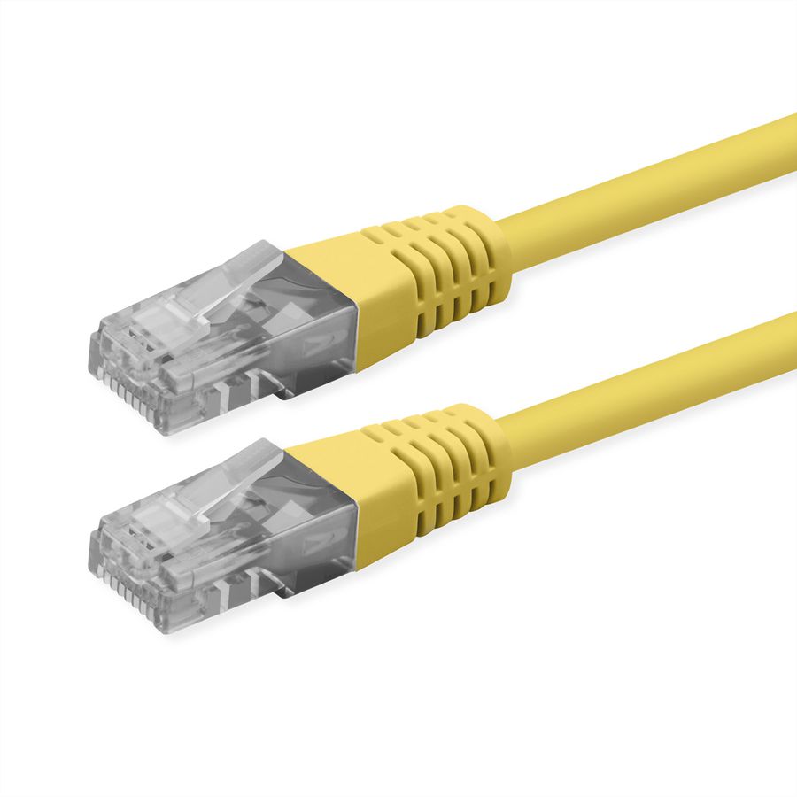 ROLINE UTP Patch Cord, Cat.6 (Class E), PoE, yellow, 5 m