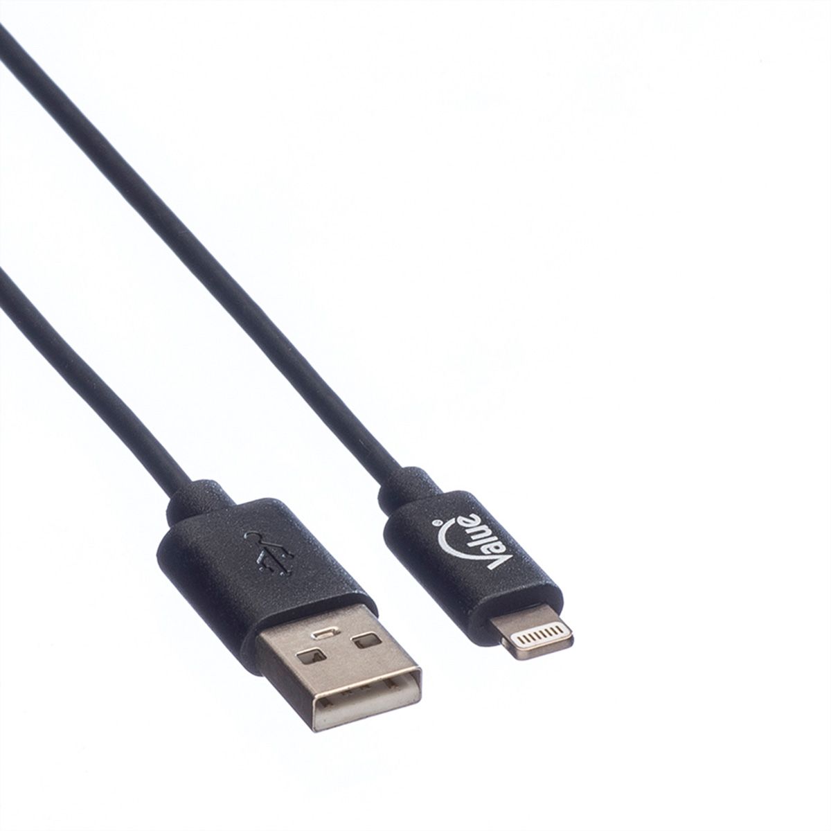 VALUE 8pin to USB Cable for iPhone, iPod, iPad, 1 m
