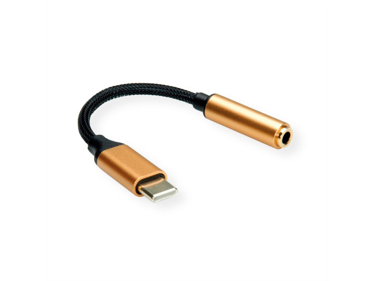 ROLINE GOLD Type C - 3.5mm Audio Adapter, M/F, 0.13 m