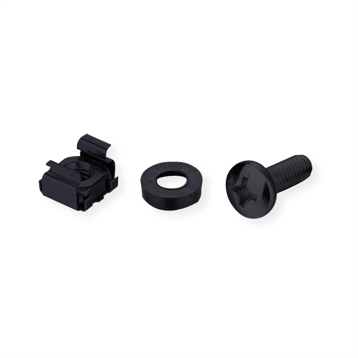 ROLINE mounting material for 19" components, M5, 100x, black
