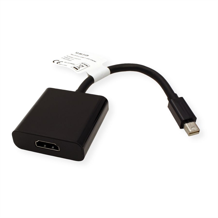 VALUE Cableadapter, MiniDP M - HDMI F