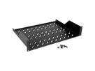 ROLINE 19-inch shelf 2 U 350 T, 25kg load capacity black