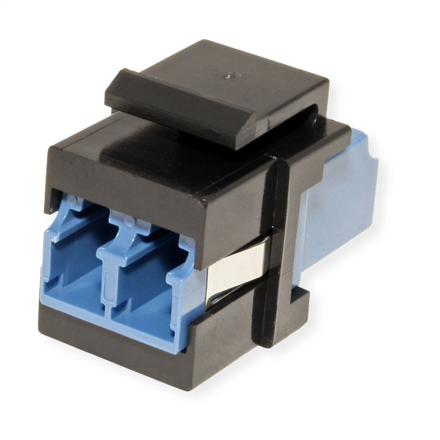 ROLINE Fiber Optic Keystone Jack, LC/LC Duplex, Singlemode, OS2
