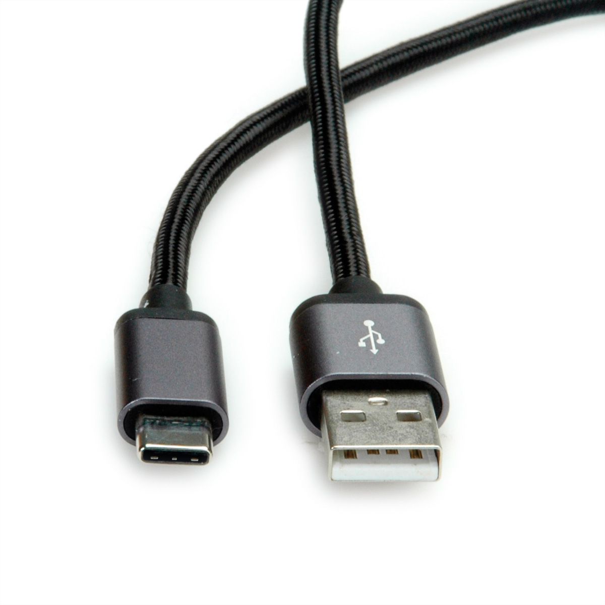 ROLINE USB 2.0 Cable, C - A, M/M, black, 3 m