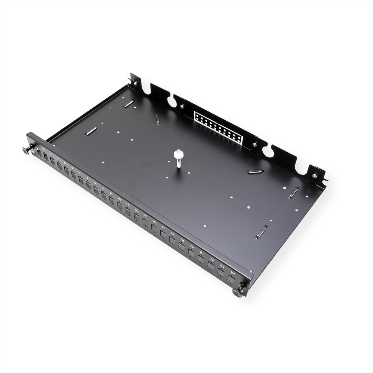 VALUE 19" splice box empty 1U, extendable, 24x SC-DX