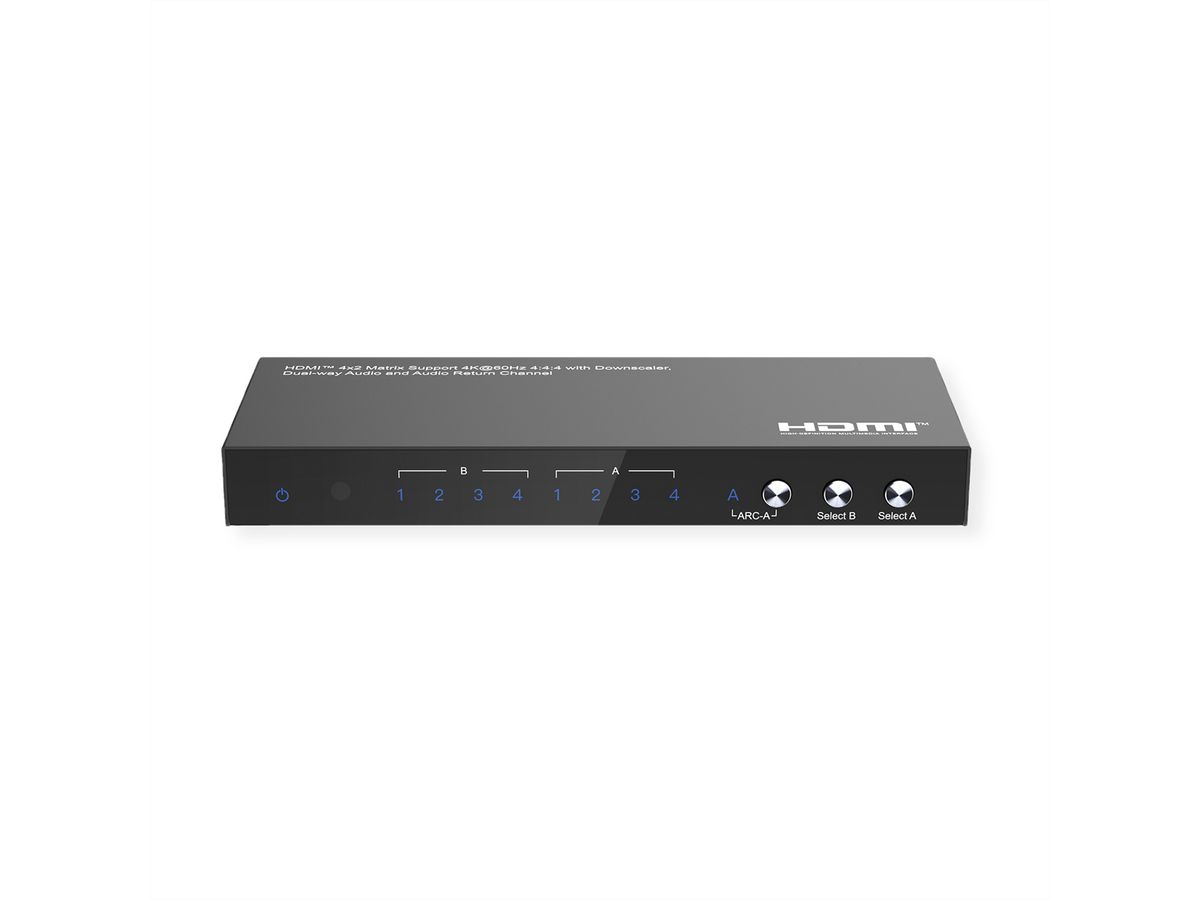 VALUE HDMI Matrix, 4x2, 4K60Hz, with Remote Control