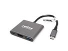 ROLINE Type C - HDMI Adapter, M/F, 1x USB 3.2 Gen 1 A, 1x Type C (Power Delivery)