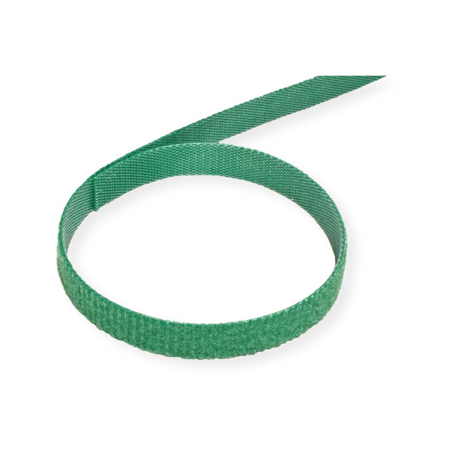 VALUE Strap Cable Tie Roll, Width 10mm, green, 25 m