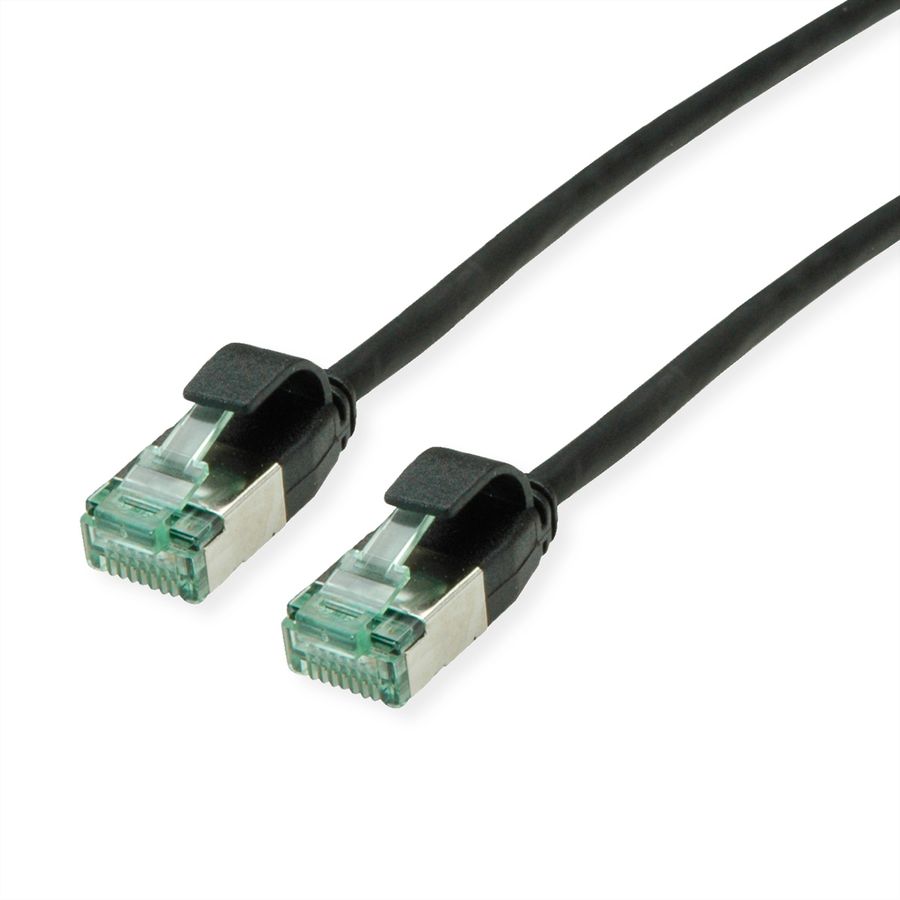 ROLINE RM U/FTP DataCenter Patch Cord Cat.6A (Class EA), slim, black, 2 m