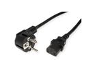 VALUE Power Cable, straight IEC Conncector, black, 3 m