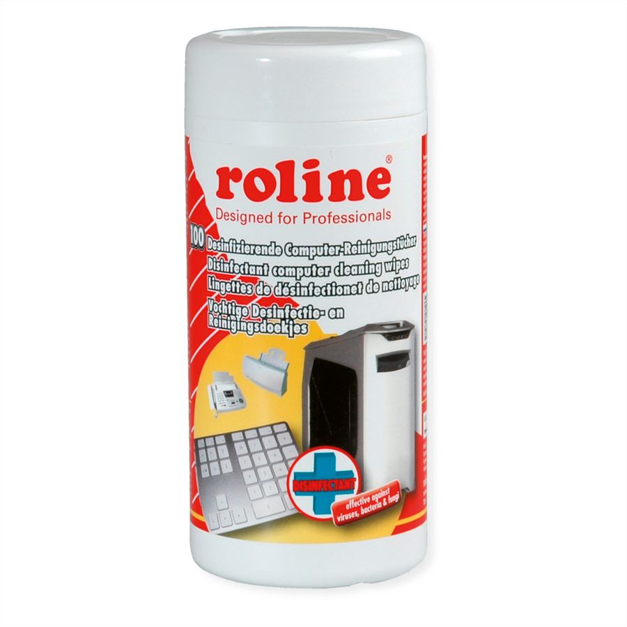 ROLINE Disinfectant Computer Cleaning Wipes