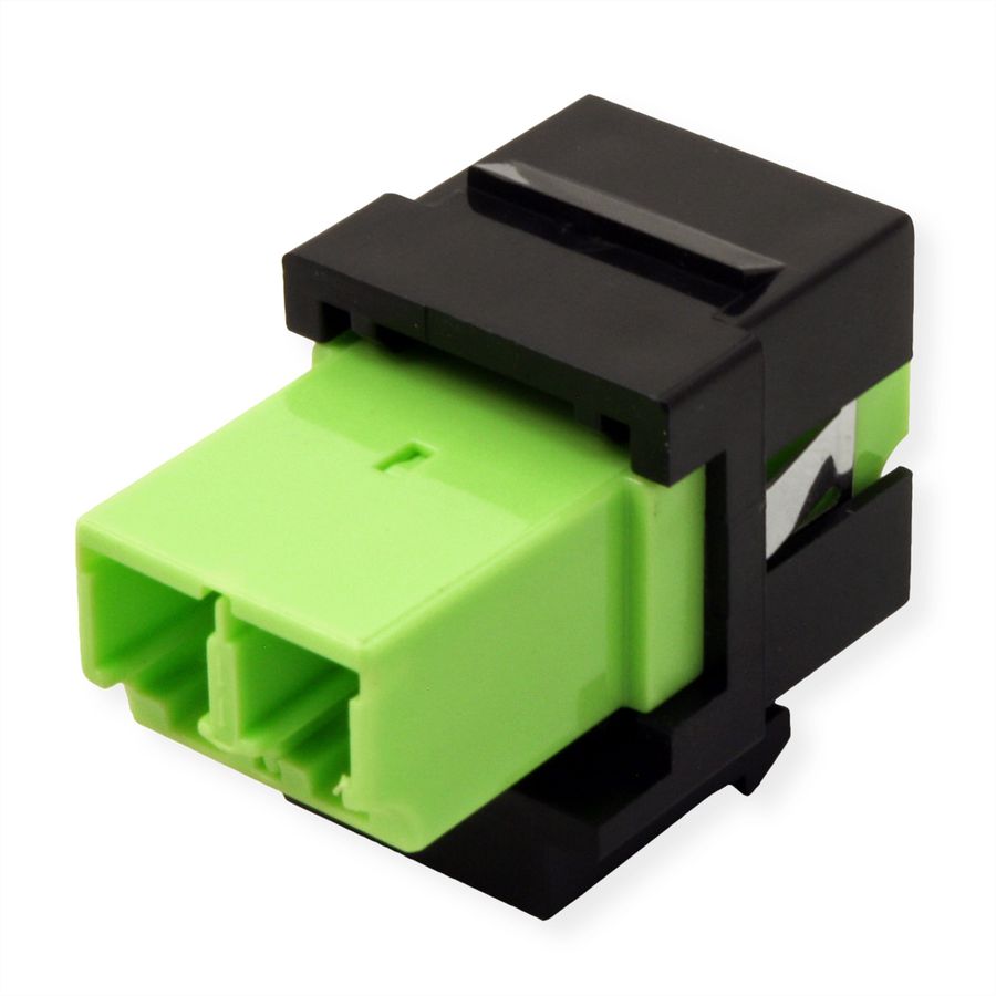 ROLINE Fiber Optic Keystone Jack, LC/LC Duplex, Multimode, OM5