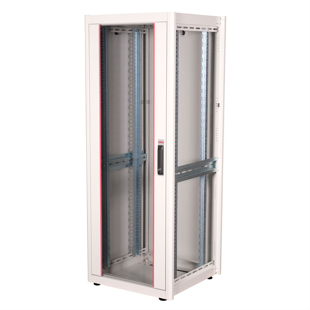 ROLINE 19-inch network cabinet Basic 32 U, 600x600 WxD glass door grey