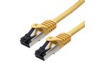 VALUE S/FTP Patch Cord Cat.8 (Class I), stranded, LSOH, yellow, 1 m