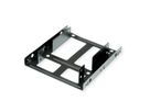 ROLINE HDD/SSD Mounting Adapter, 3.5 inch frame for 2x 2.5 inch HDD/SSD, metal, black