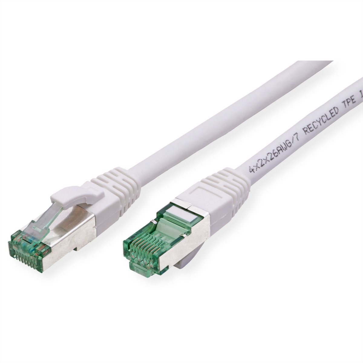 ROLINE RM S/FTP (PiMF) Patch Cord Cat.6A, white, 0.5 m