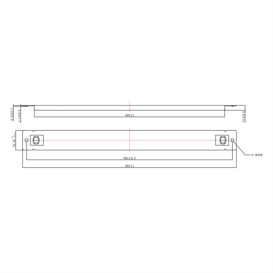 ROLINE 19" Blank Panel, Snap-in, 1U, Metal, black
