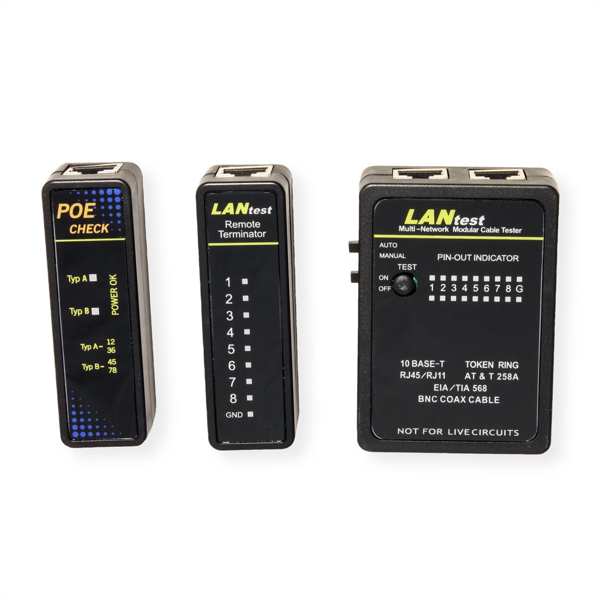 VALUE LANtest Multi-Network Cable + PoE Tester