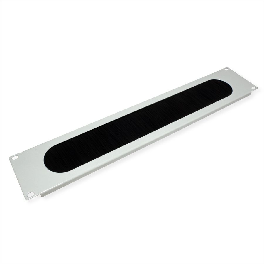 VALUE 19" Cable Entry 2U with Brush Seal, grey