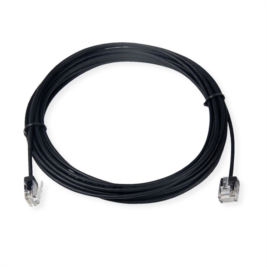 ROLINE UTP Data Center Patch Cord Cat.6A (Class EA), LSOH, Slim, Ultra Short Connector, black, 5 m