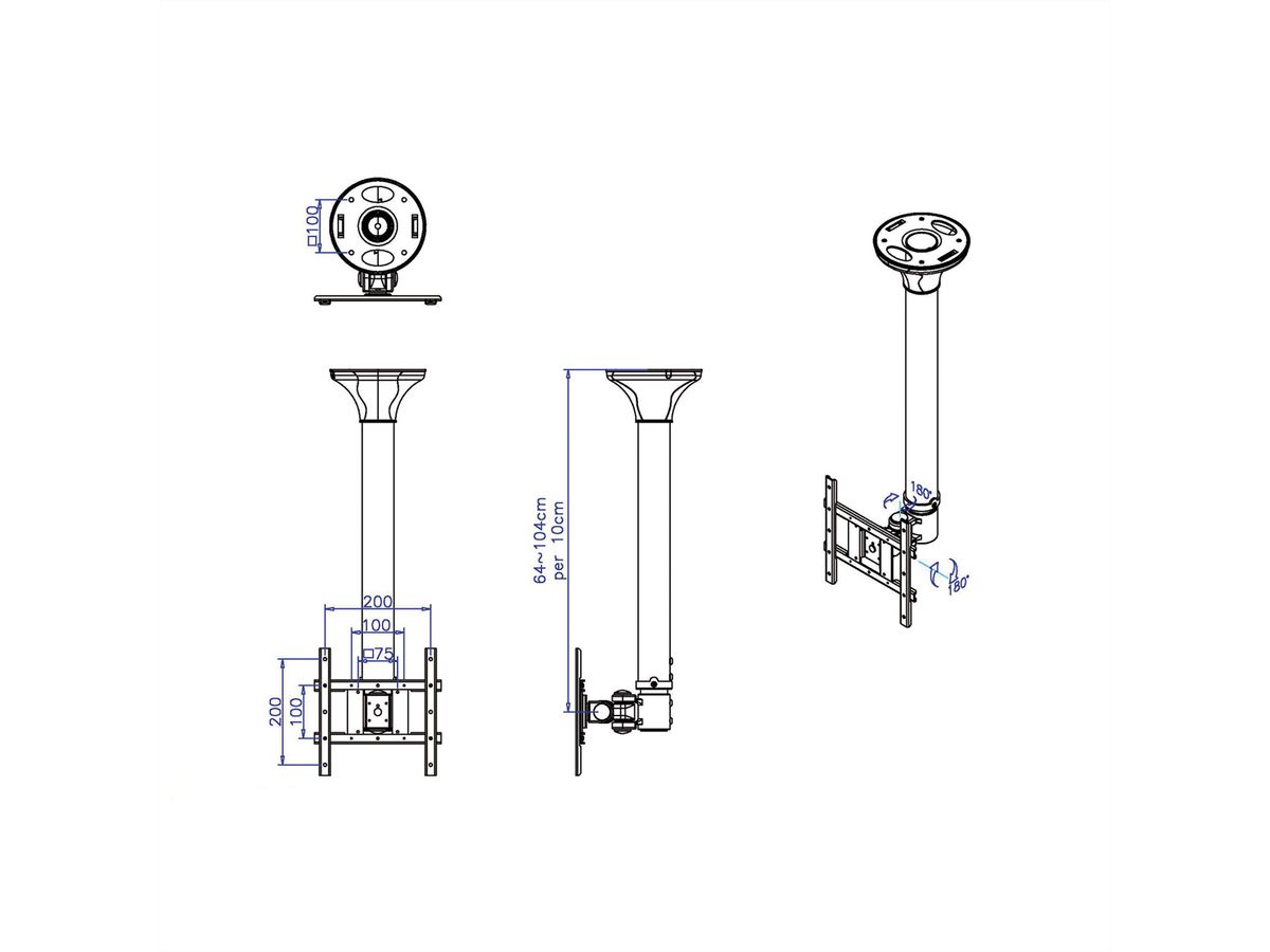 VALUE LCD TV Ceiling Mount