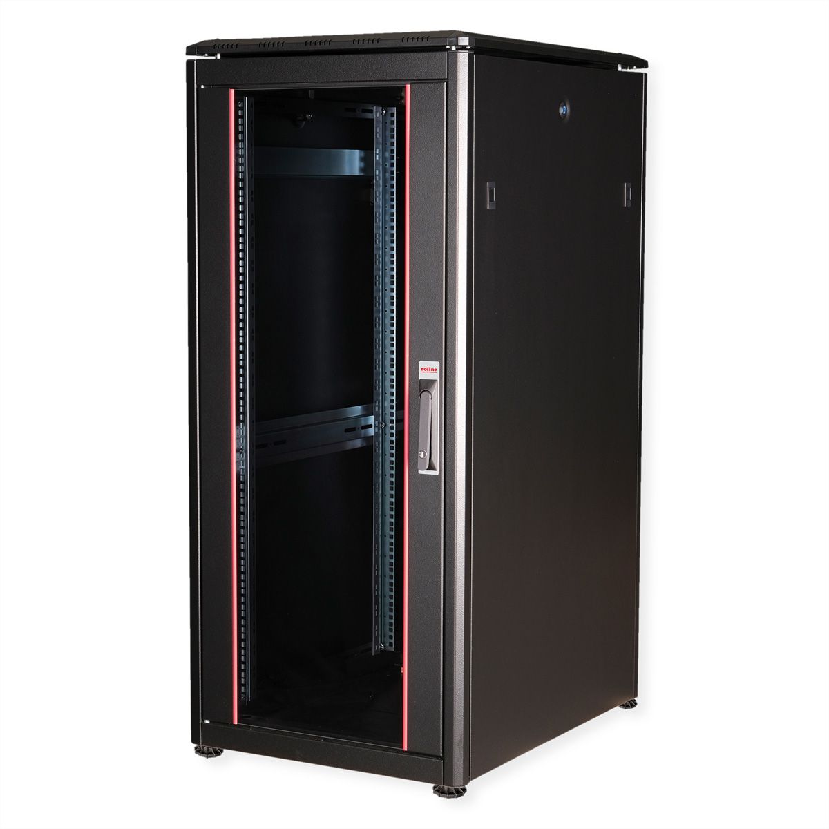 ROLINE 19-inch Network Cabinet Pro 26 U, 600x800 WxD Glass door black