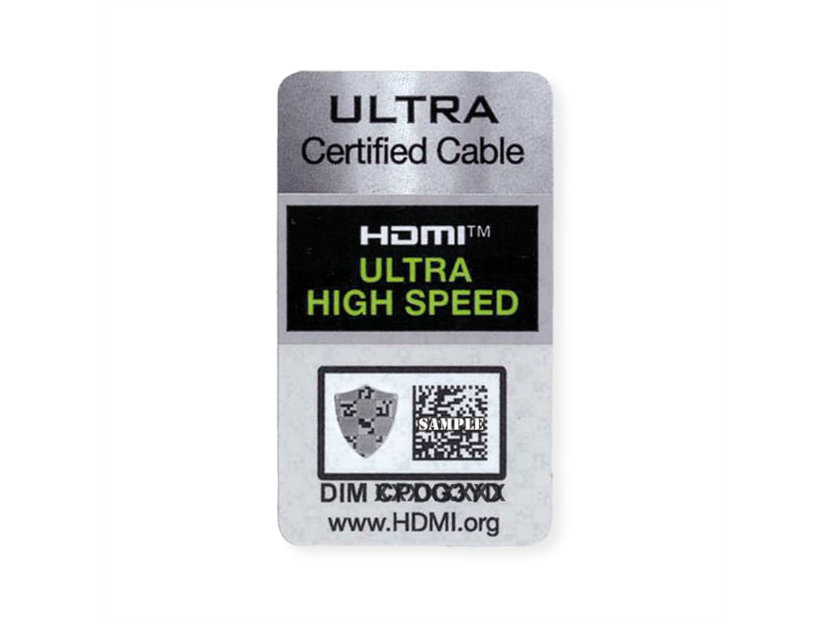 ROLINE GREEN ATC HDMI 8K (7680 x 4320) Ultra HD Cable + Ethernet, M/M, black, 2 m