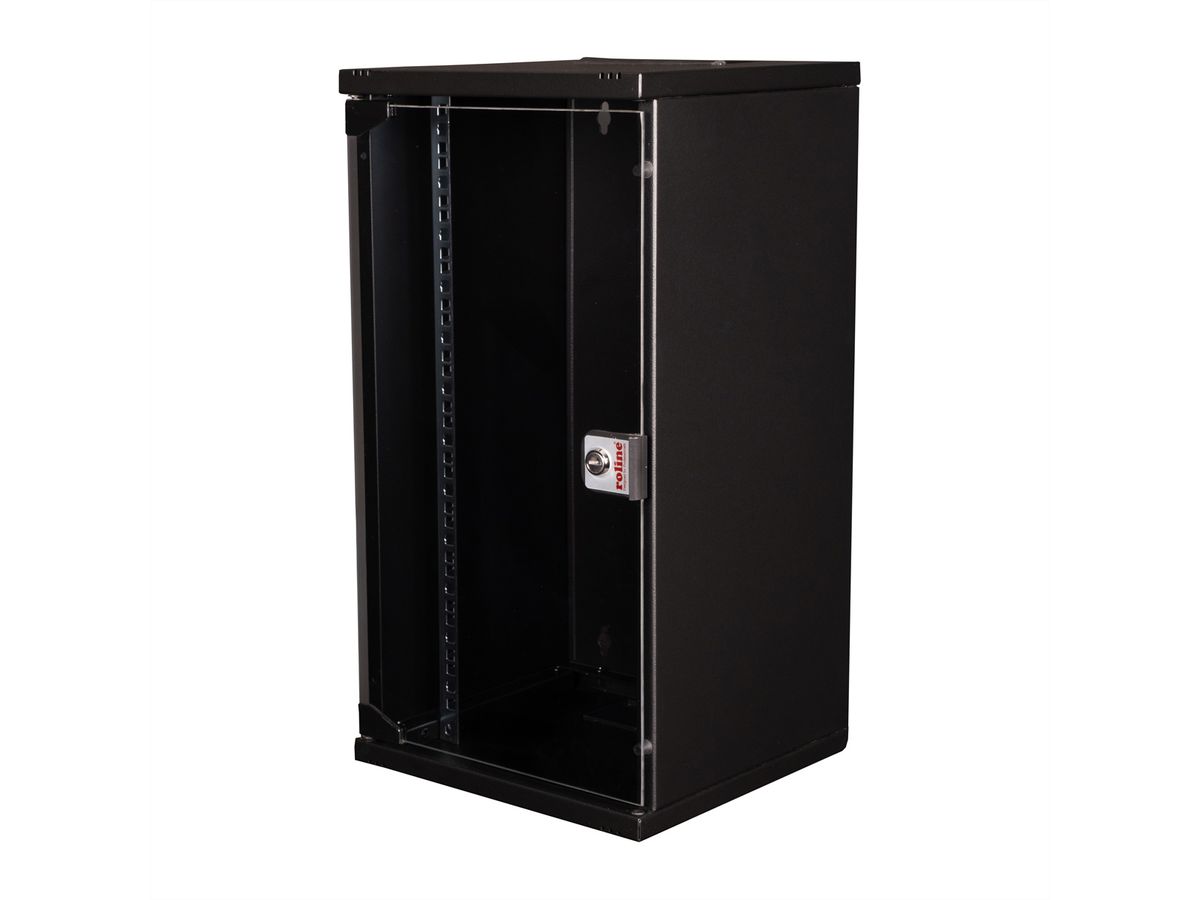 ROLINE 10-inch wall-mounted housing 12 U, 312x300 WxD black