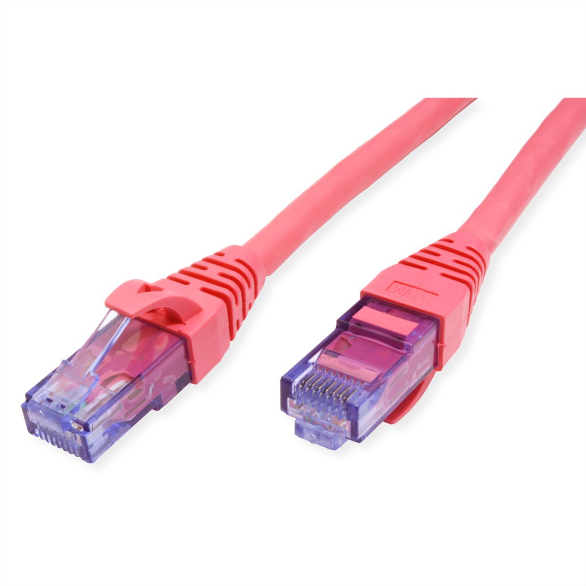 ROLINE UTP Patch Cord Cat.6A, Component Level, LSOH, pink, 7.5 m