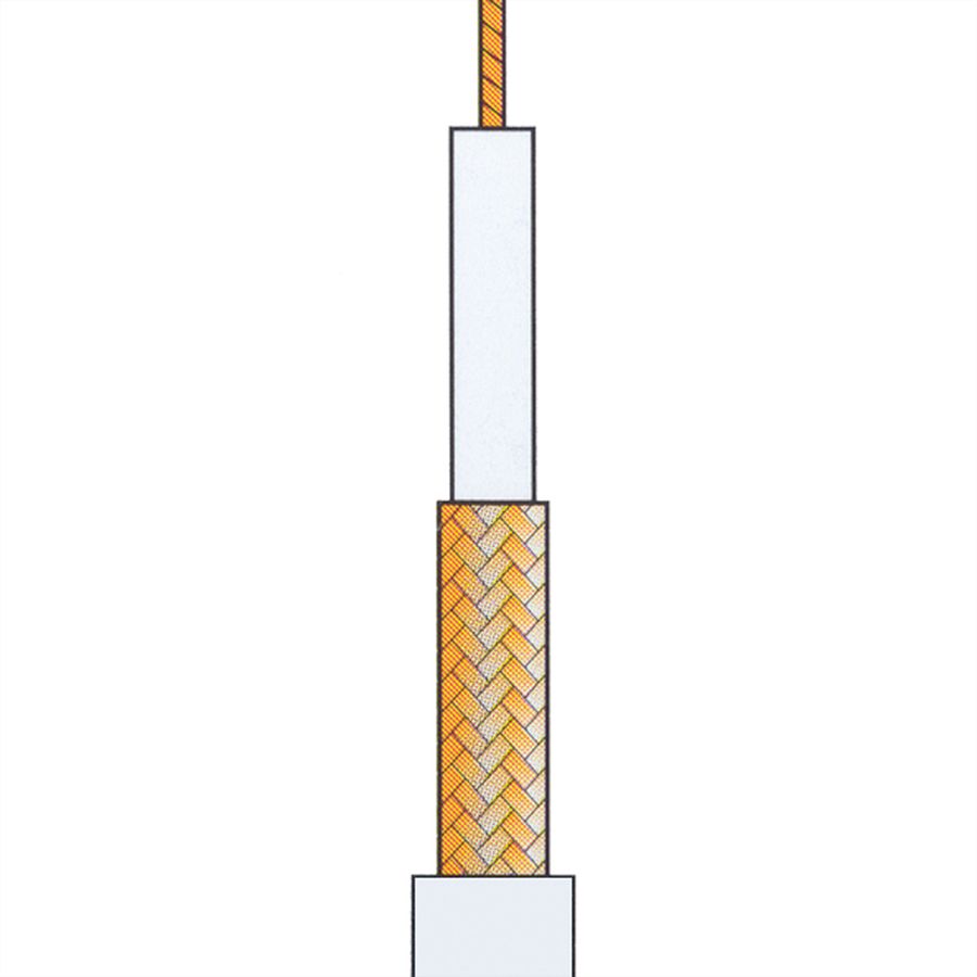 Coaxial Cable RG-59, 75 Ohm, Black, 100 m roll