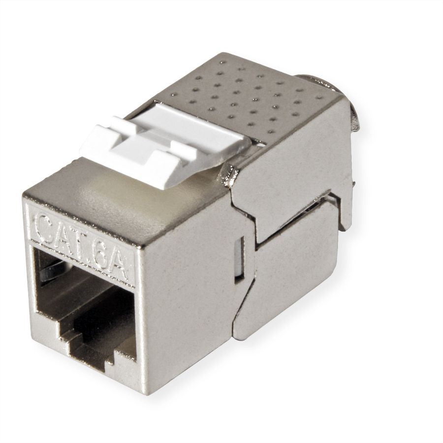 VALUE Keystone Jack, Cat.6A (Class EA), RJ-45, STP, tool-free, SLIM