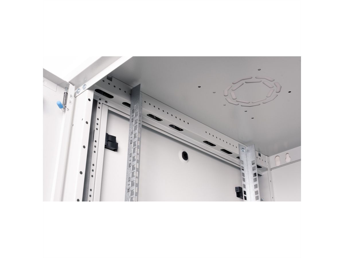 ROLINE 19" Wall Cabinet Basic Plus 15U, 600x600 BxT grey