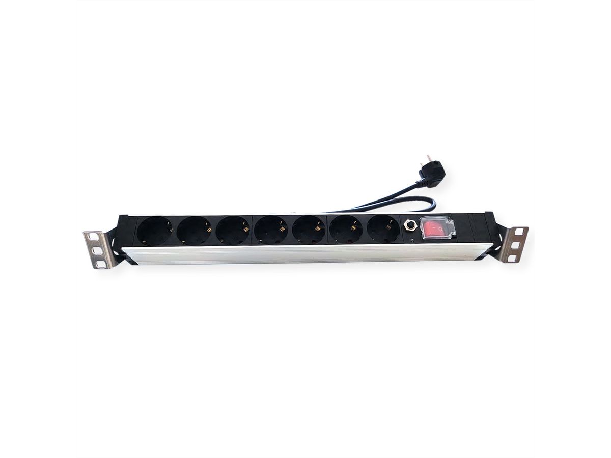 VALUE 19" PDU for Cabinets, 7x, 4000W, CEE 7/7 German Type Plug, 1.8 m