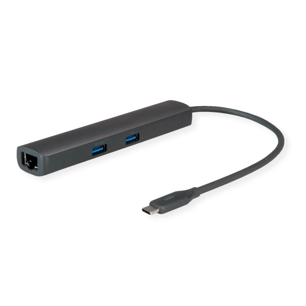 ROLINE USB 3.2 Gen 2 Type C Multiport Docking Station, 8K30 HDMI, 3x USB 3.2 Gen 2(2x A + 1x C), 1x USB Type C PD (Power Delivery), 1x Gigabit Ethernet (2.5 GbE)