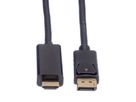 ROLINE DisplayPort Cable, DP - UHDTV, M/M, black, 2 m