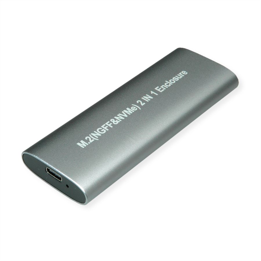 VALUE External Type M.2 NVMe SSD Enclosure, USB 3.2 Gen 2 Type C