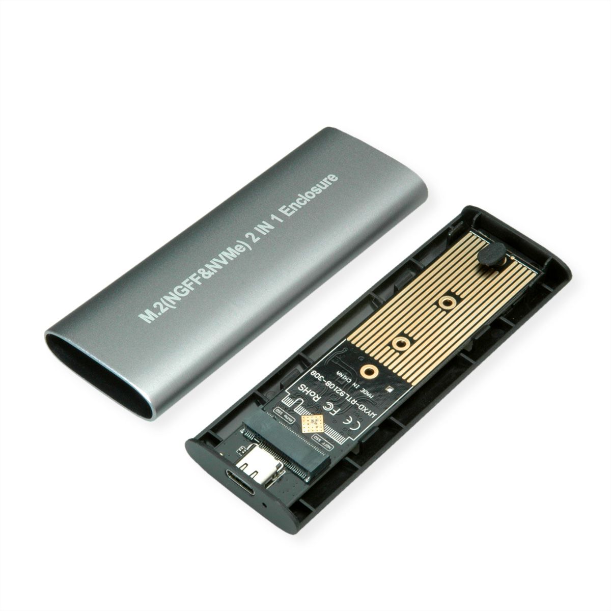 VALUE External Type M.2 NVMe SSD Enclosure with USB 3.2 Gen 2 Type C SECOMP International AG