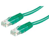 ROLINE UTP Patch Cord Cat.5e (Class D), PoE, green, 0.5 m
