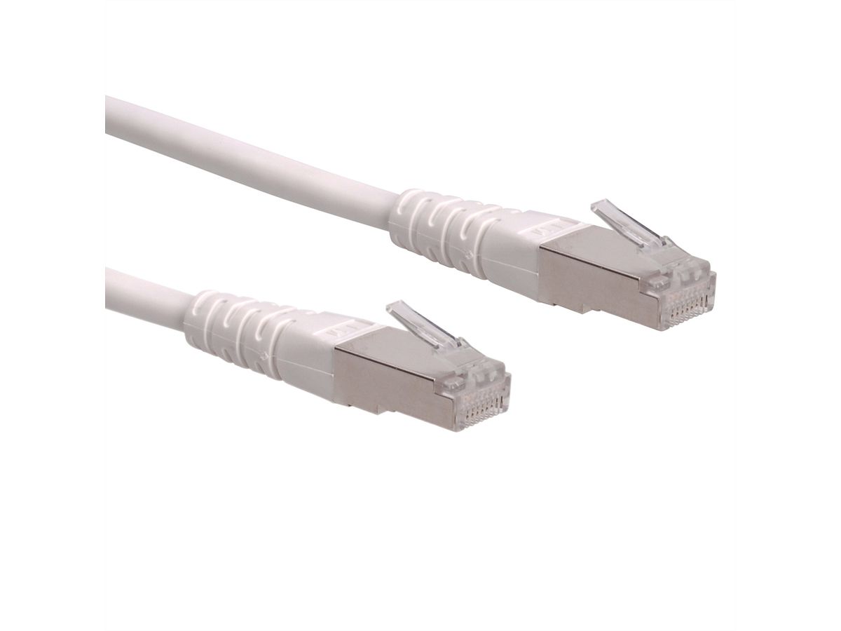 ROLINE S/FTP (PiMF) Patch Cord, Cat.6 (Class E), white, 15 m