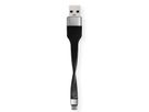 ROLINE USB 3.2 Gen 1 Silicone Cable, A-C, M/M, black, 11 cm