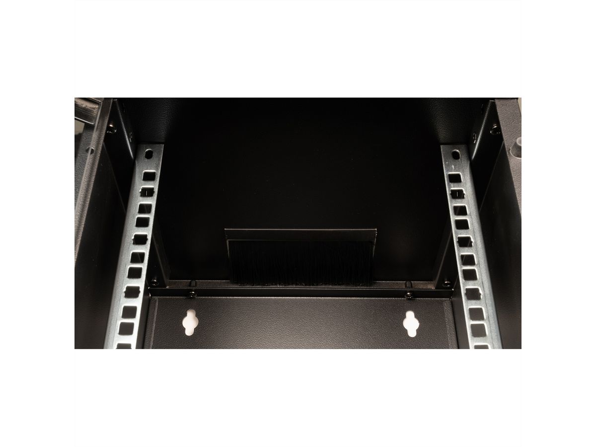 ROLINE 10-inch wall-mounted housing 9 U, 312x300 WxD black