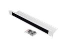ROLINE 19-inch cable entry, with brush strip 1U grey