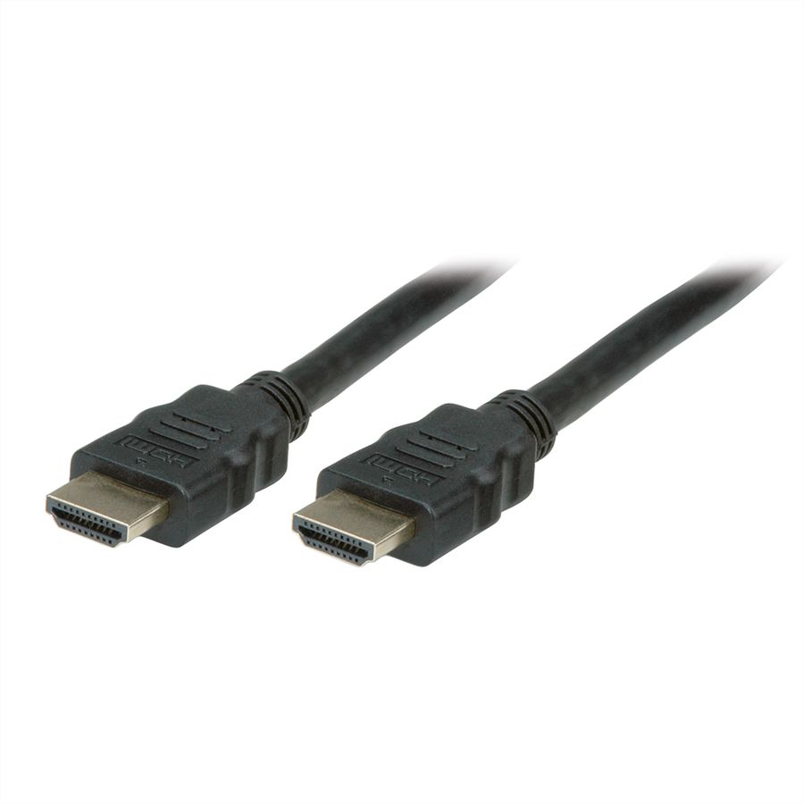 STANDARD HDMI Ultra HD Cable + Ethernet, M/M, black, 1 m