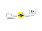 VALUE Flat DisplayPort Cable, v1.4, DP-DP, M/M, black, 5 m