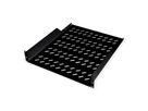 ROLINE 19-inch shelf 2 U 550 T, 25kg load capacity black