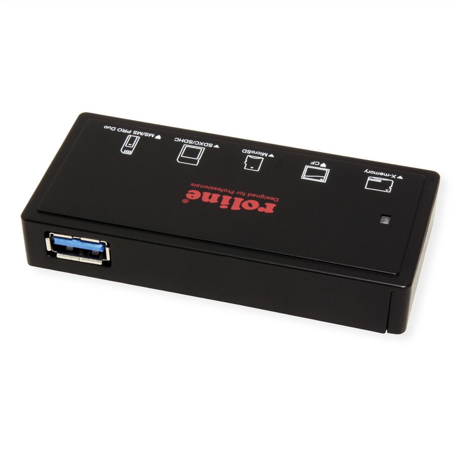 ROLINE USB 3.2 Gen 1 Multi Card Reader, external, black