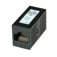 ROLINE RJ-45 Modular Coupler, Cat.6 (Class E), UTP, black, 25pcs.
