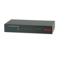 ROLINE Gigabit Ethernet Switch, 8x RJ-45, unmanaged