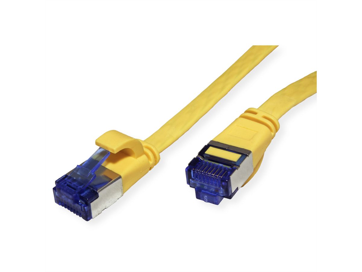 VALUE FTP Patch Cord, Cat.6A (Class EA), extra-flat, yellow, 3 m